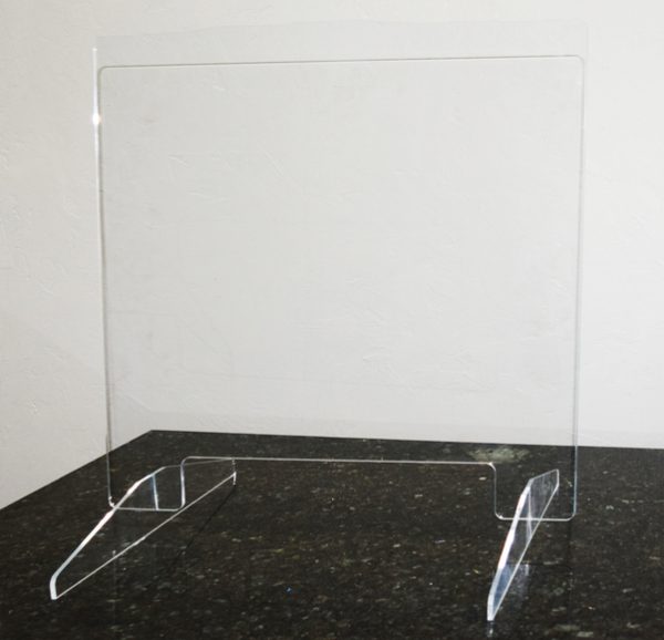 24"x24" Sneeze Guard for Reception with Slot - Shop now!